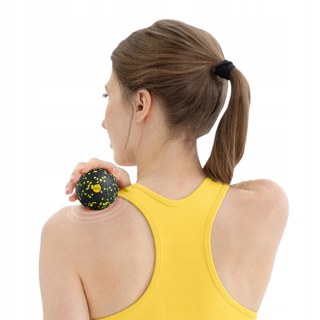 Массажный мяч 4FIZJO EPP Ball 08 Black/Yellow (P-5907222931240) - изображение 5