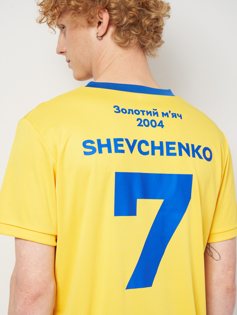 Футболка спортивна чоловіча Золотий м'яч SHEVCHENKO M Жовта (4826205054164) - зображення 6