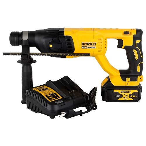 Перфоратор DeWALT бесщёточный, SDS-Plus, 18 В, 2.6 Дж, 3 реж. кейс (DCH133M1) - Фото 4 Перфоратор DeWALT бесщёточный, SDS-Plus, 18 В, 2.6 Дж, 3 реж. кейс (DCH133M1) - изображение 4
