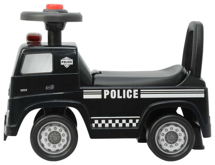 Jeździk Lean Cars Mercedes Actros Policja 3316A Czarny (5905991008842) - obraz 6