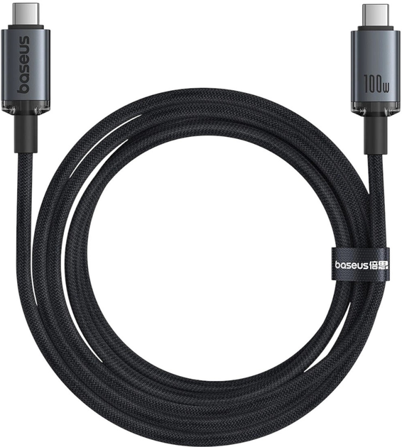 Кабель Baseus Crystal Shine USB Type-C - USB Type-C 1.5 м 100 Вт Black (AT6932172657994) - зображення 2