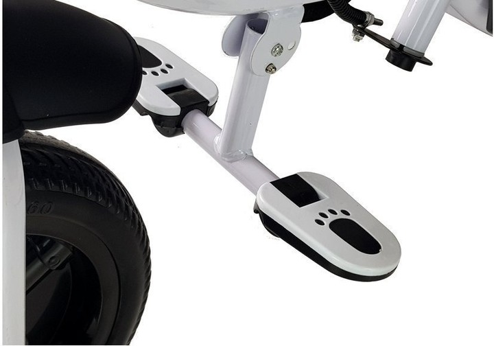 Триколісний велосипед прогулянковий LEAN Toys з дахом колеса EVA фіолетовий PRO300 (5903802452679) - зображення 4