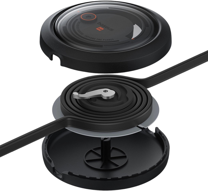 Kabel Baseus Free2Draw 3in1 USB Type-C - Lightning / USB Type-C / micro USB 1.1 m 100 W Black (AT6932172656454) - obraz 4