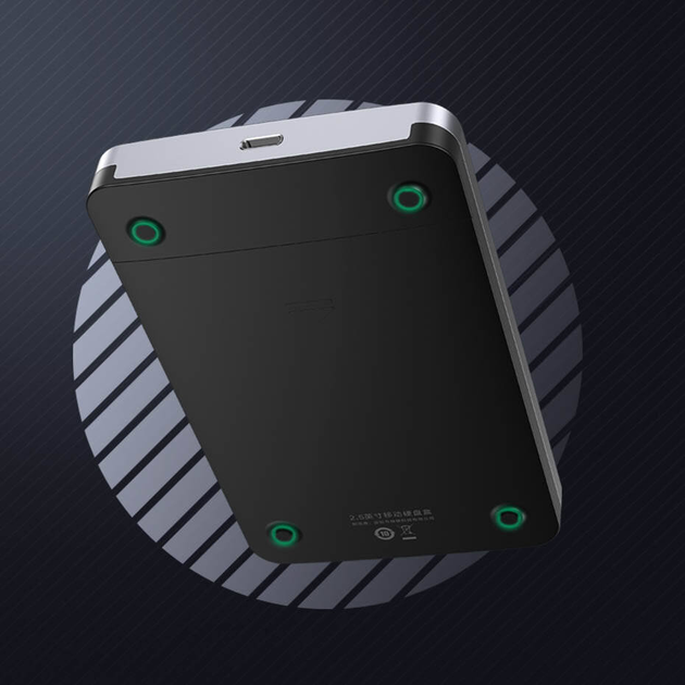 Зовнішня кишеня Ugreen CM300 70498 USB 3.2 Gen 2 SATA III 2.5" Grey (6957303874989) - зображення 3