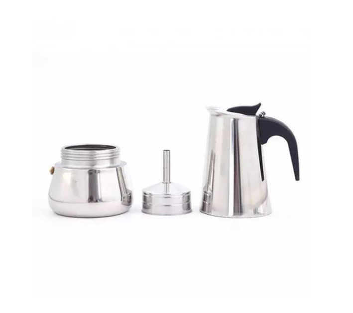 Гейзерна кавоварка з нержавіючої сталі Espresso Maker (ЕМ-9) на 9 чашок - Фото 2 Гейзерна кавоварка з нержавіючої сталі Espresso Maker (ЕМ-9) на 9 чашок - зображення 2