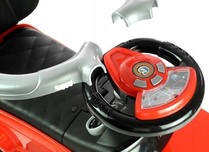 Jeździk Lean Cars Sport Car Toddlers 614W z phaczem 4 w 1 Czerwony (5902808155287) - obraz 10