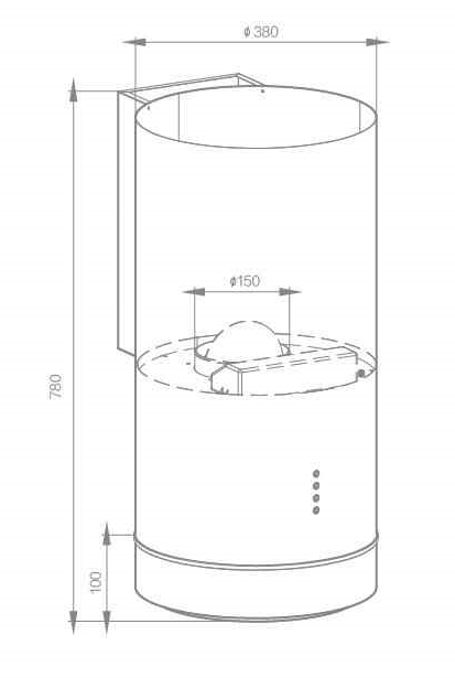 Витяжка Interline TUBE S BL A/60/T - зображення 17