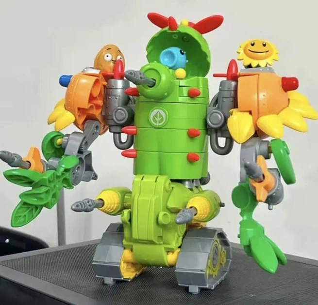 Игровой набор Plants vs Zombies Босс Подсолнух Боевая Машина Робот