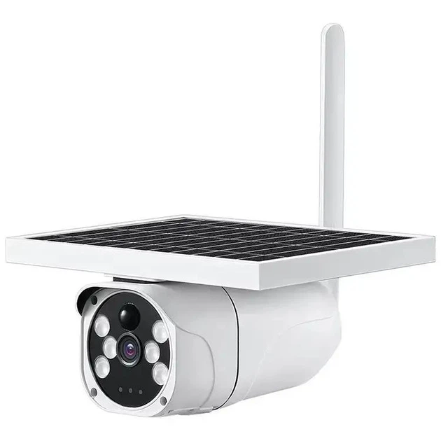 Уличная камера видеонаблюдения на солнечной батарее Wi-Fi 200x150x100 мм с объективом 2 МП и с поворотным механизмом, датчиком движения и приложением, защита от влаги и пыли , режимы "День/Ночь" и возможность записи видео + в подарок солнечная панель - Фото 2 Уличная камера видеонаблюдения на солнечной батарее Wi-Fi 200x150x100 мм с объективом 2 МП и с поворотным механизмом, датчиком движения и приложением, защита от влаги и пыли , режимы "День/Ночь" и возможность записи видео + в подарок солнечная панель - изображение 2
