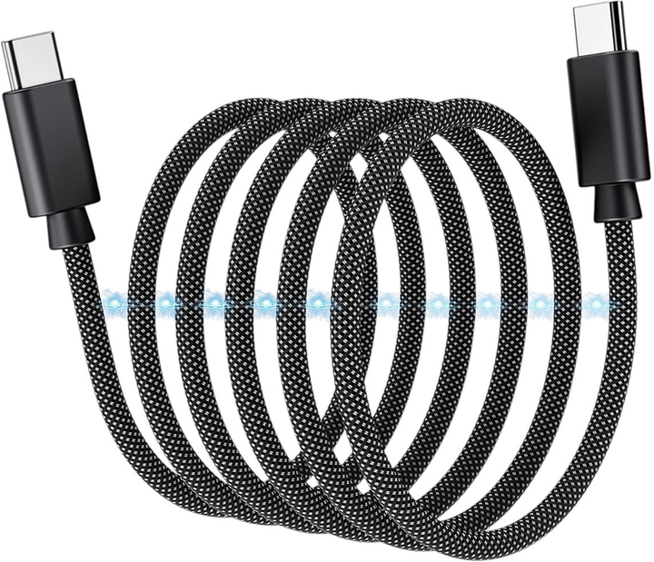 Кабель Choetech XCC-1052 Magnetic USB Type-C - USB Type-C 100W 1.2 m Black (AT6932112107282) - зображення 2
