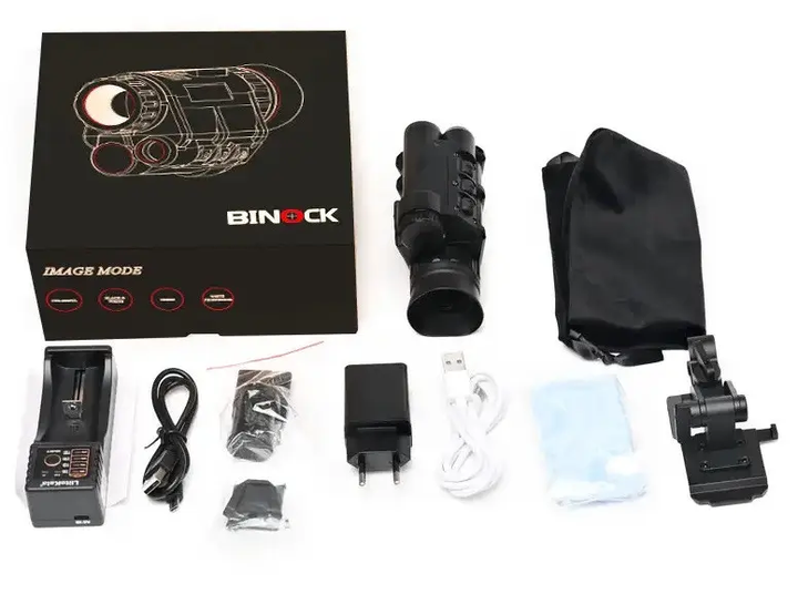 Прилад монокуляр нічного бачення на шолом та акумулятор Binock NVG30 Wi-Fi (2046019045) - Фото 7 Прилад монокуляр нічного бачення на шолом та акумулятор Binock NVG30 Wi-Fi (2046019045) - зображення 7