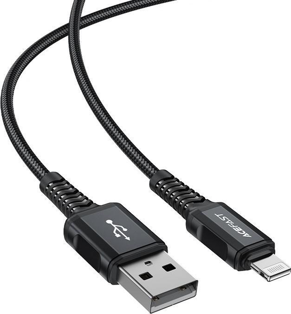 Кабель Acefast C4-02 USB Type-A to Lightning 1.8 м Black (6974316281313) - зображення 2