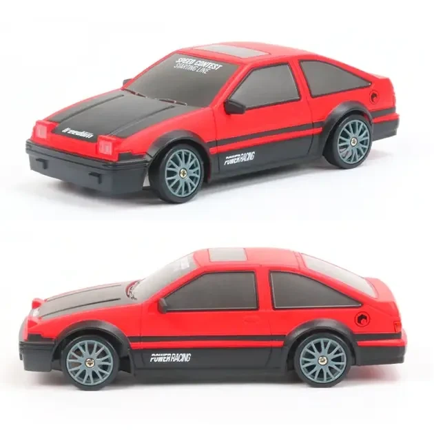 Машинка для дрифта на радиоуправлении Toyota AE86 Trueno 4WD 1:24 красная - изображение 5