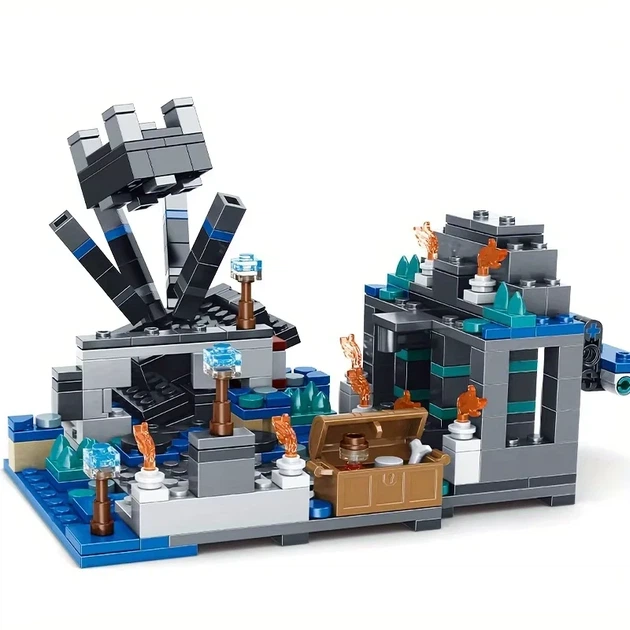 Конструктор Minecraft 410 деталей Битва в Глубиной Тьме Майнкрафт MineWorld My World АА8001 - изображение 5