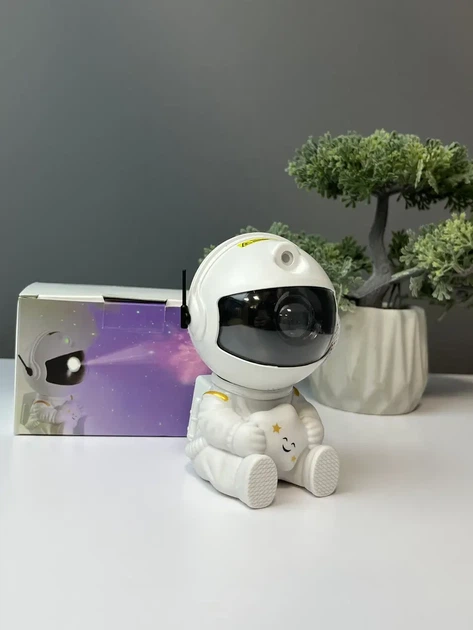 Нічник проектор Астронавт зоряного неба галактики Космонавт зіркою Sky Star Astronaut Lamp з пультом світильник - зображення 2