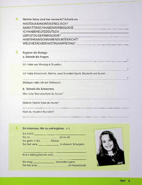 Німецька мова. Deutsch. Parallelen NEU. Робочий зошит для 6-го класу (+ аудіосупровід) - Надія Басай , Наталя Шелгунова (9786177462094) - Фото 4 Німецька мова. Deutsch. Parallelen NEU. Робочий зошит для 6-го класу (+ аудіосупровід) - Надія Басай , Наталя Шелгунова (9786177462094) - изображение 4