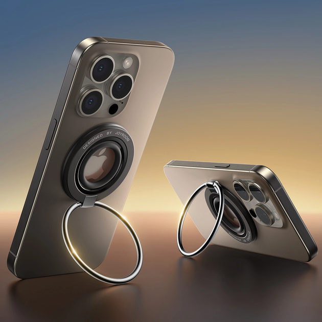 Тримач-кільце на смартфон Joyroom JR-ZS383 Magnetic Phone Holder Black (6941237104472) - зображення 4