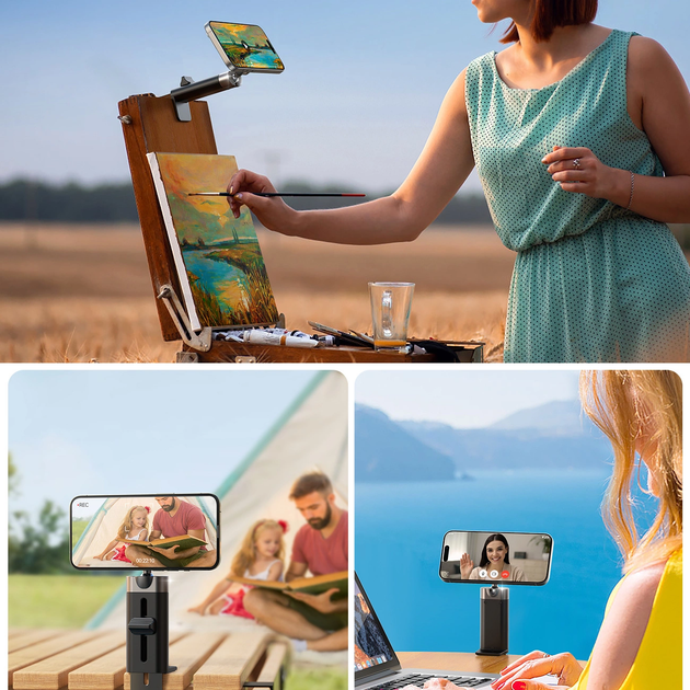 Тримач для телефона JOYROOM JR-ZS413 Magnetic Travel Phone Holder Black (6956116717827) - зображення 9