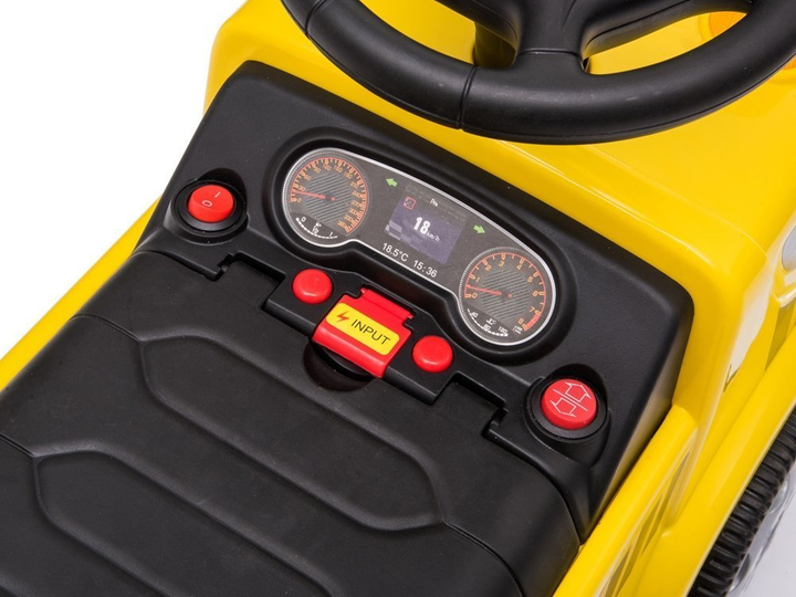 Samochód elektryczny dla dzieci Lean Cars Super Strong Power Betoniarka Żółty (5904204752060) - obraz 11