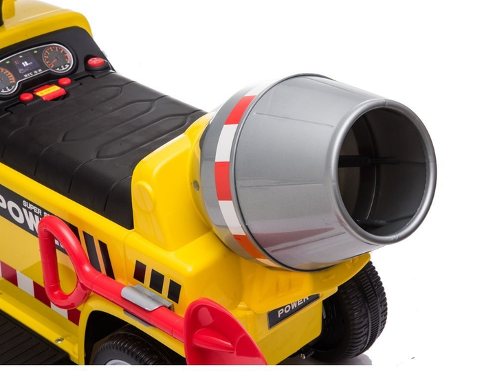 Samochód elektryczny dla dzieci Lean Cars Super Strong Power Betoniarka Żółty (5904204752060) - obraz 12