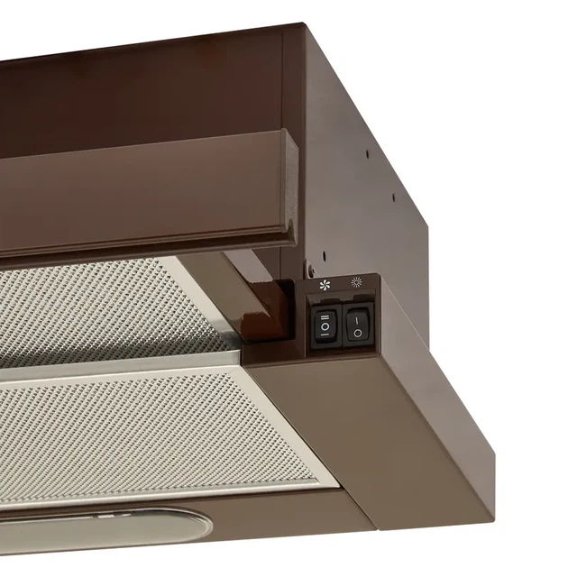 Витяжка кухонна ELEYUS BREEZE 470x60 BR телескопічна, 470 м³/год, 60 см, коричнева (витяжка ELEYUS, телескопічна) - изображение 9