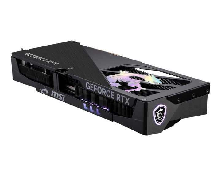 Відеокарта NVIDIA GeForce RTX 5070 Ti 16 ГБ GDDR7 для ігор з підсвічуванням чорна - Фото 3 Відеокарта NVIDIA GeForce RTX 5070 Ti 16 ГБ GDDR7 для ігор з підсвічуванням чорна - зображення 3