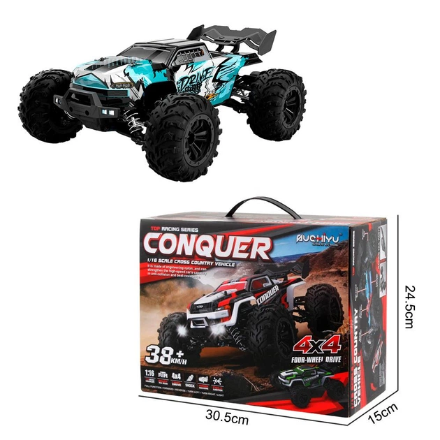 Радіокерована машина Conquer RC WL Toys монстр-трак 4х4 38км/год 1/16 Синій ( код: 16102Z ) - Фото 12 Радіокерована машина Conquer RC WL Toys монстр-трак 4х4 38км/год 1/16 Синій ( код: 16102Z ) - зображення 12