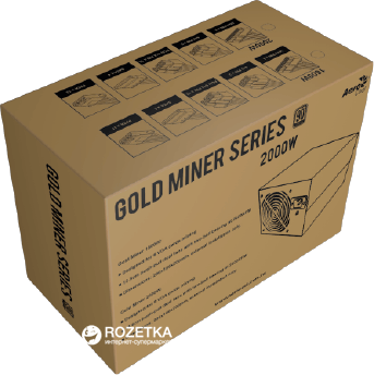 Блок живлення Aerocool Gold Miner 2000W - зображення 8