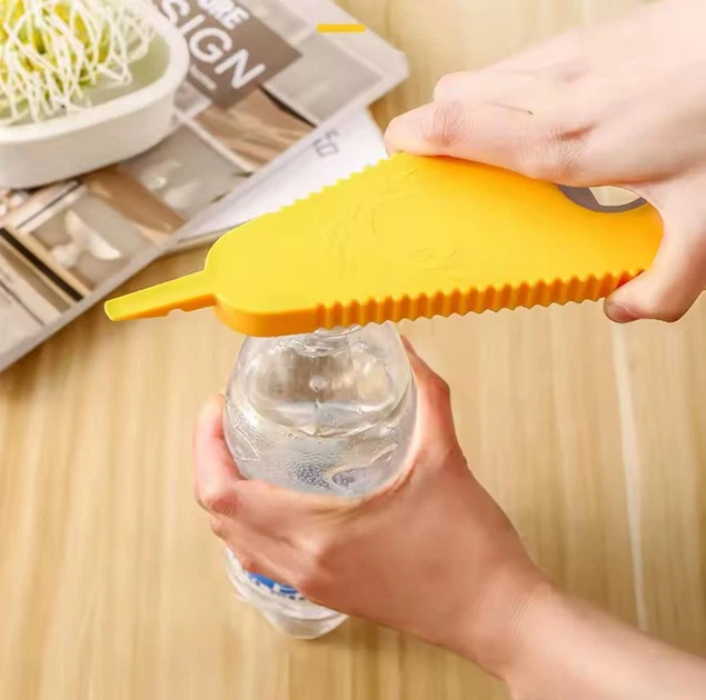 Ручная открывалка для бутылок Bottle Opener кухонная открывашка для крышек банок / энергетиков / кронепробок, 21.5х8.5 см, желтая (106918646) - изображение 2