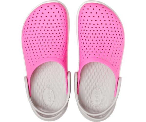 Дитячі крокси для дівчинки Crocs LiteRide Clogs Electric Pink/White (32/33, яскраво-рожевий) - зображення 9