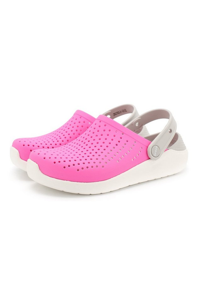Дитячі крокси для дівчинки Crocs LiteRide Clogs Electric Pink/White (32/33, яскраво-рожевий) - зображення 12