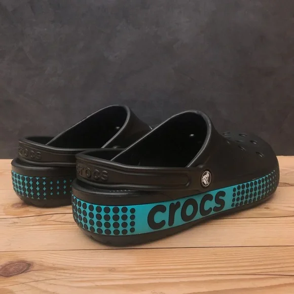 Чоловічі крокси CROCS Bayaband Logo Motion Clog Black (38-39, чорні) - зображення 4