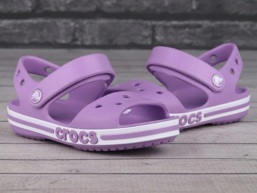 Дитячі сандалії для дівчинки Crocs Bayaband Sandal Orhid (34/35, бузковий) - зображення 2
