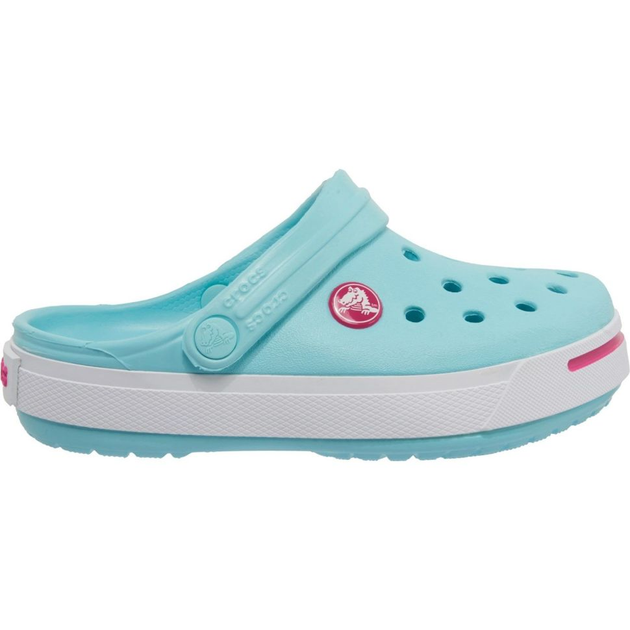 Дитячі крокси для дівчинки Crocs Crocband II Kids Clogs Ice Blue/Candy Pink (21/22, бірюзовий) - Фото 11 Дитячі крокси для дівчинки Crocs Crocband II Kids Clogs Ice Blue/Candy Pink (21/22, бірюзовий) - изображение 11