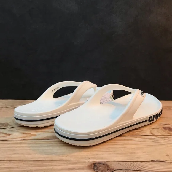 Чоловічі Крокс в'єтнамки Баябенд БІлі Crocs Bayaband Flip White/Navy (48/49, білий) - зображення 5
