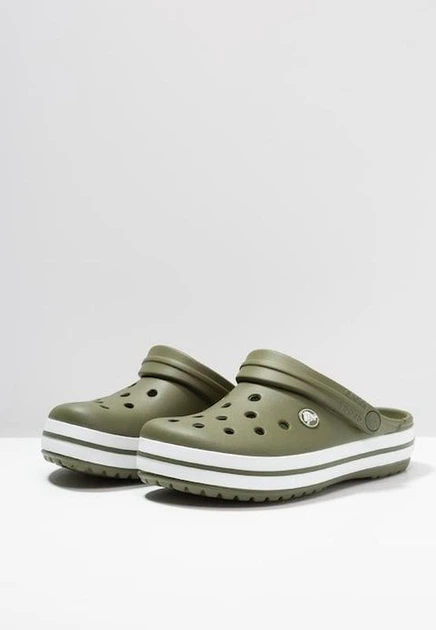 Чоловічі крокси Crocs Crocband Clog Army Green (42-43, хакі) - зображення 3