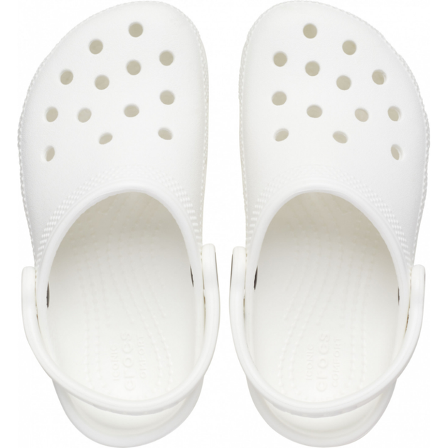 Дитячі крокси для дівчинки Crocs Classic Clog Kids White (30/31, білий) - зображення 7