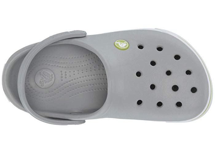 Дитячі кроксі-сабо для хлопчика Crocs Crocband II ClogKids Light Grey/Volt Green - Фото 5 Дитячі кроксі-сабо для хлопчика Crocs Crocband II ClogKids Light Grey/Volt Green - зображення 5