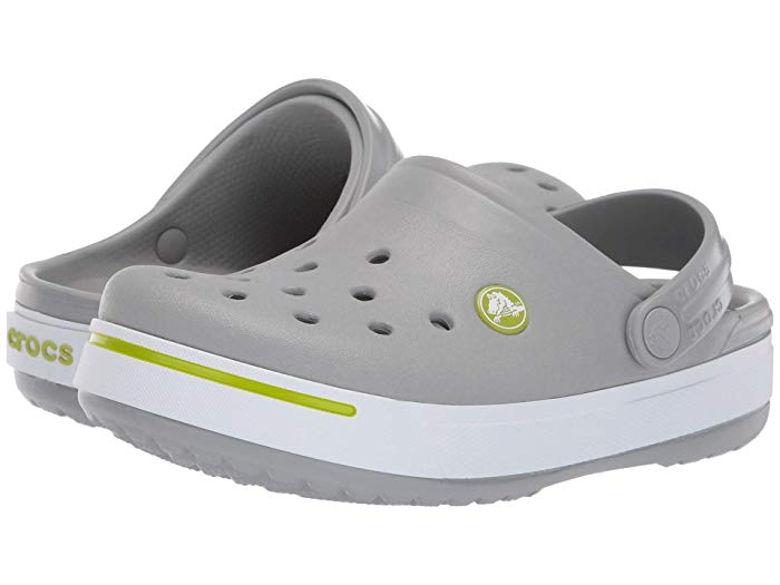 Дитячі кроксі-сабо для хлопчика Crocs Crocband II ClogKids Light Grey/Volt Green - Фото 6 Дитячі кроксі-сабо для хлопчика Crocs Crocband II ClogKids Light Grey/Volt Green - зображення 6