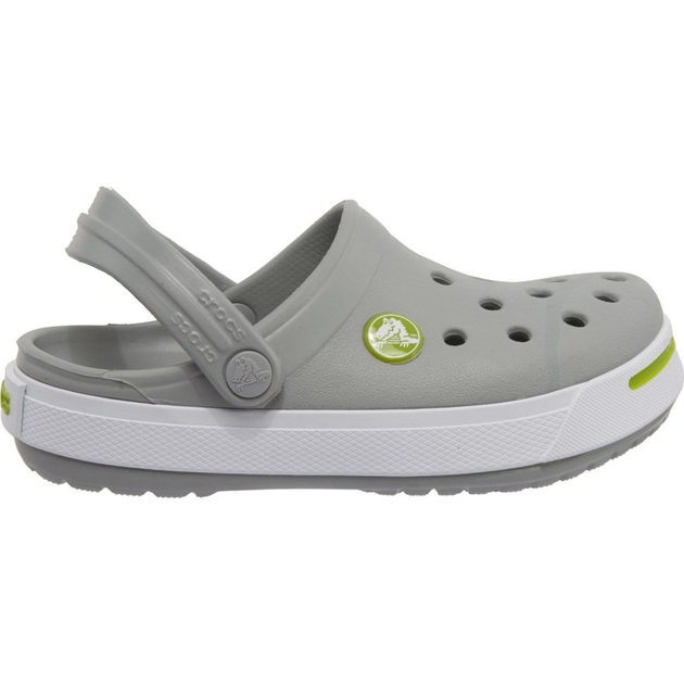 Дитячі кроксі-сабо для хлопчика Crocs Crocband II ClogKids Light Grey/Volt Green - Фото 9 Дитячі кроксі-сабо для хлопчика Crocs Crocband II ClogKids Light Grey/Volt Green - зображення 9