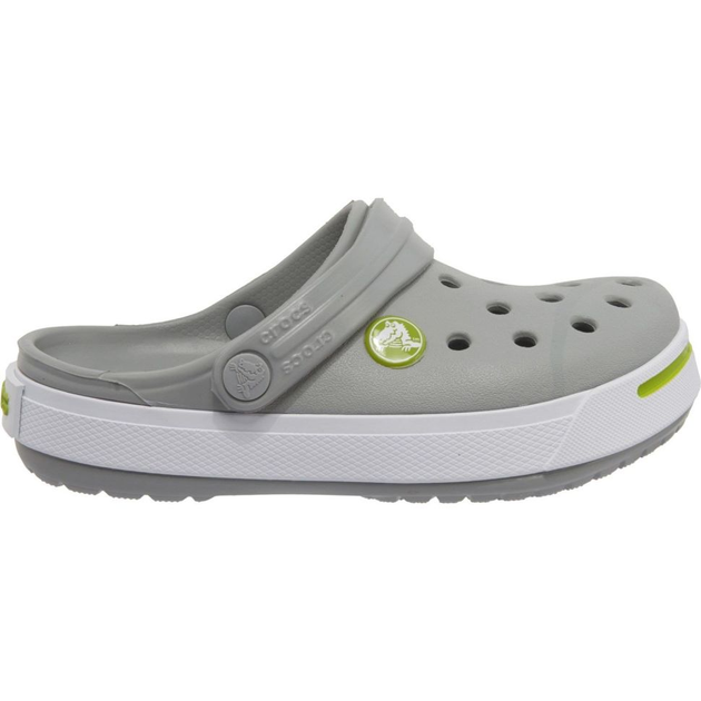 Дитячі кроксі-сабо для хлопчика Crocs Crocband II ClogKids Light Grey/Volt Green - Фото 11 Дитячі кроксі-сабо для хлопчика Crocs Crocband II ClogKids Light Grey/Volt Green - зображення 11