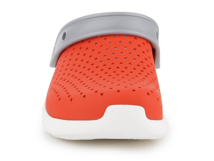 Дитячі крокси-сабо для хлопчика Crocs LiteRide Clogs Tangerine/White (23/24, помаранчевий) - Фото 7 Дитячі крокси-сабо для хлопчика Crocs LiteRide Clogs Tangerine/White (23/24, помаранчевий) - изображение 7