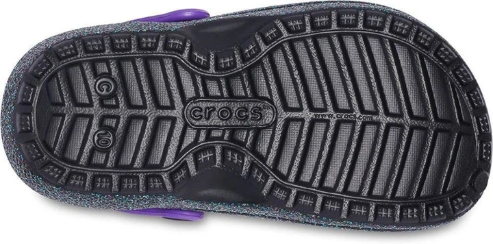 Дитячі Крокси Утеплені Crocs Classic Glitter Lined Clog Kids Starry Skies Glitter (37-38, чорний) - изображение 8