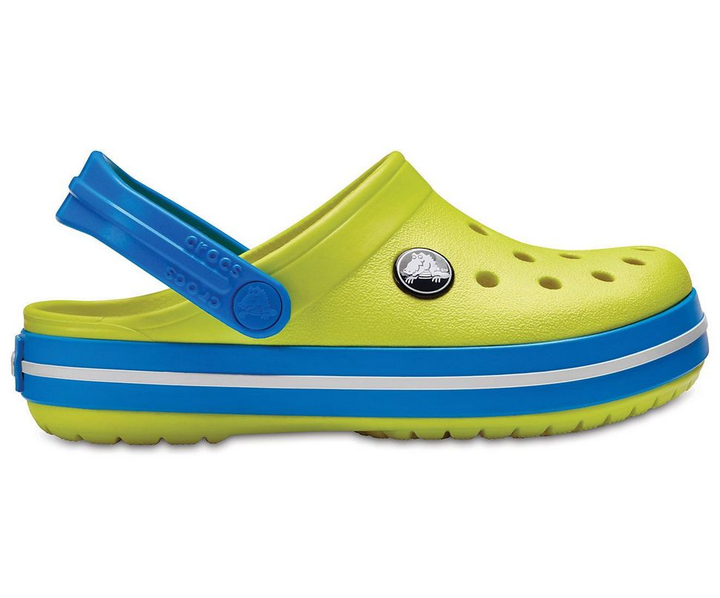 Дитячі кроксі-сабо для хлопчика Crocs Crocband Kids Tennis Ball Green/Ocean - Фото 12 Дитячі кроксі-сабо для хлопчика Crocs Crocband Kids Tennis Ball Green/Ocean - зображення 12