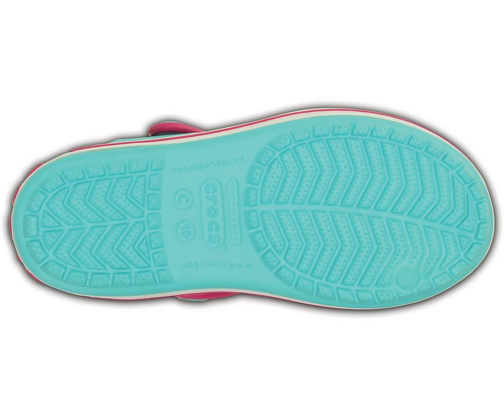 Дитячі сандалії для дівчинки Crocs Crocband Kids Sandal Pool/Candy Pink (22/23, блакитні) - Фото 3 Дитячі сандалії для дівчинки Crocs Crocband Kids Sandal Pool/Candy Pink (22/23, блакитні) - зображення 3