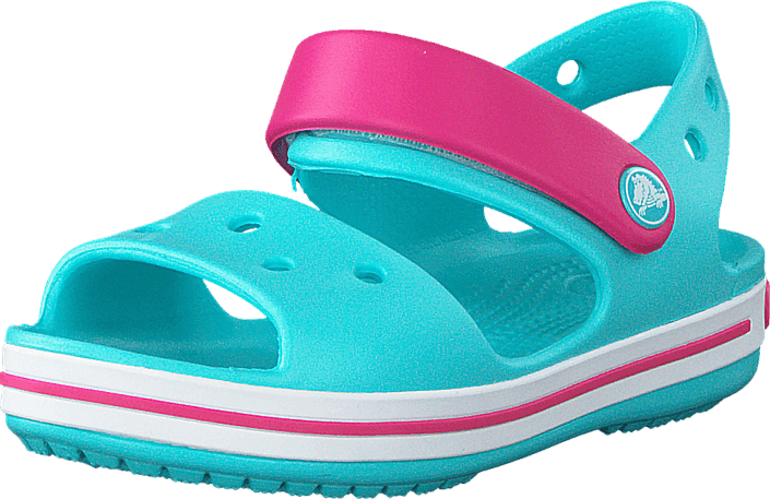 Дитячі сандалії для дівчинки Crocs Crocband Kids Sandal Pool/Candy Pink (22/23, блакитні) - Фото 8 Дитячі сандалії для дівчинки Crocs Crocband Kids Sandal Pool/Candy Pink (22/23, блакитні) - зображення 8