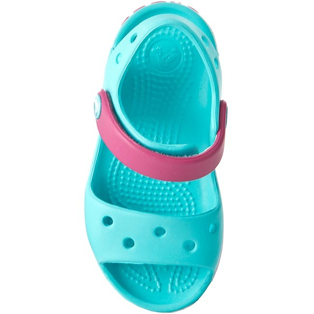 Дитячі сандалії для дівчинки Crocs Crocband Kids Sandal Pool/Candy Pink (22/23, блакитні) - Фото 10 Дитячі сандалії для дівчинки Crocs Crocband Kids Sandal Pool/Candy Pink (22/23, блакитні) - зображення 10