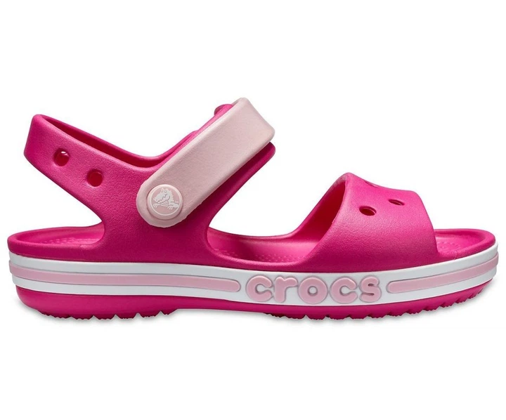 Дитячі сандалії для дівчинки Crocs Bayaband Sandal Kids Candy/Pink (34/35, рожевий) - изображение 3