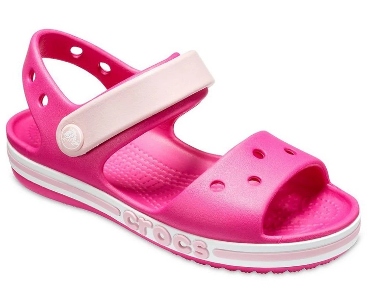 Дитячі сандалії для дівчинки Crocs Bayaband Sandal Kids Candy/Pink (34/35, рожевий) - изображение 6