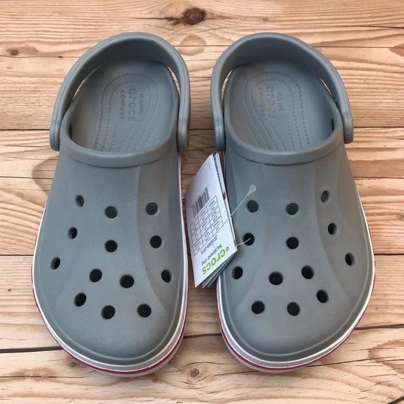 Жіночі крокси Crocs Bayaband Clog Light Grey/Candy Pink (40-41, сірий) - зображення 9